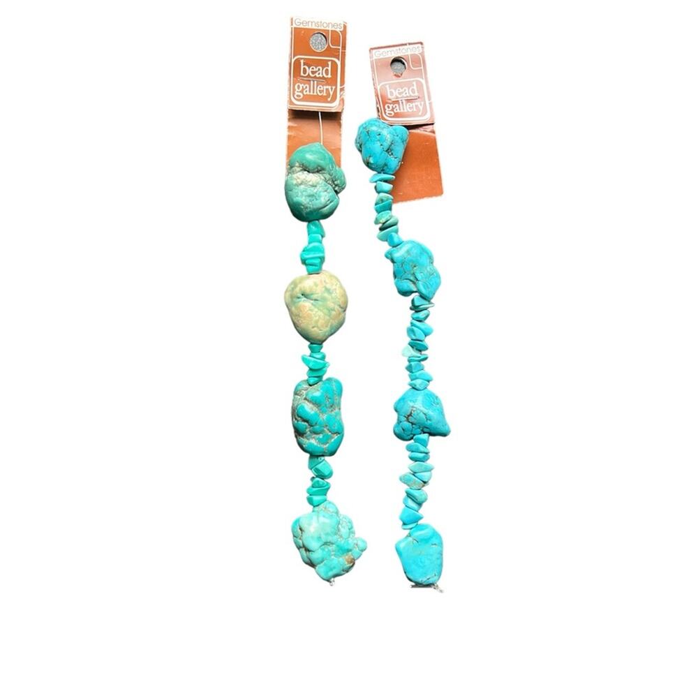 Bead Gallery | Turquoise Dyed Howlite Nuggets Beads Jewelry Making Supplies